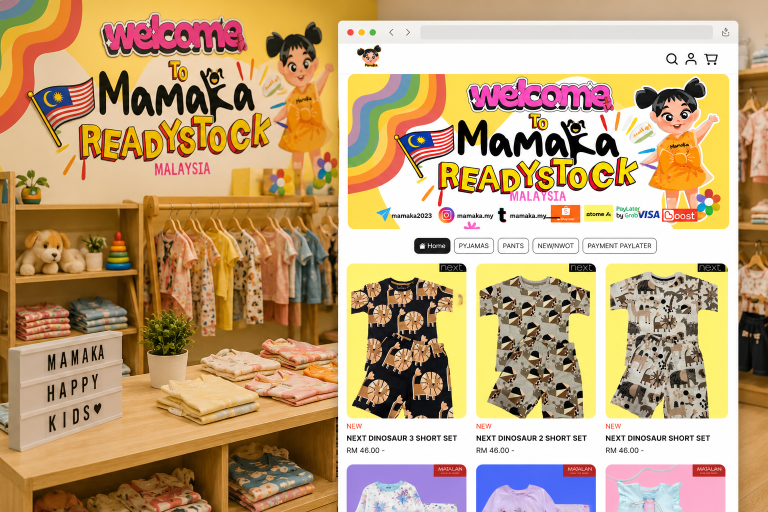 Baby & Kids store example