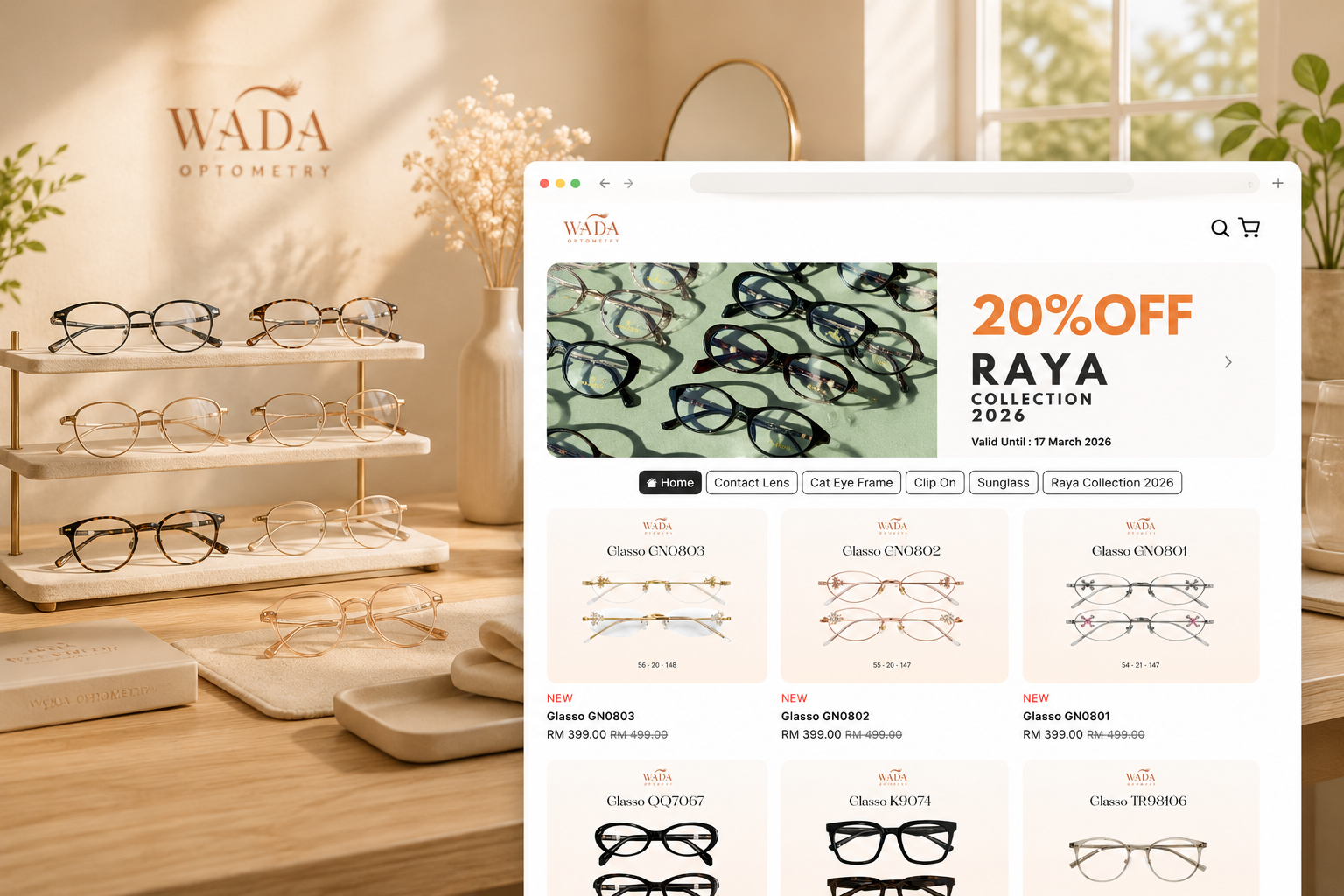 Optometry & Eyewear store example