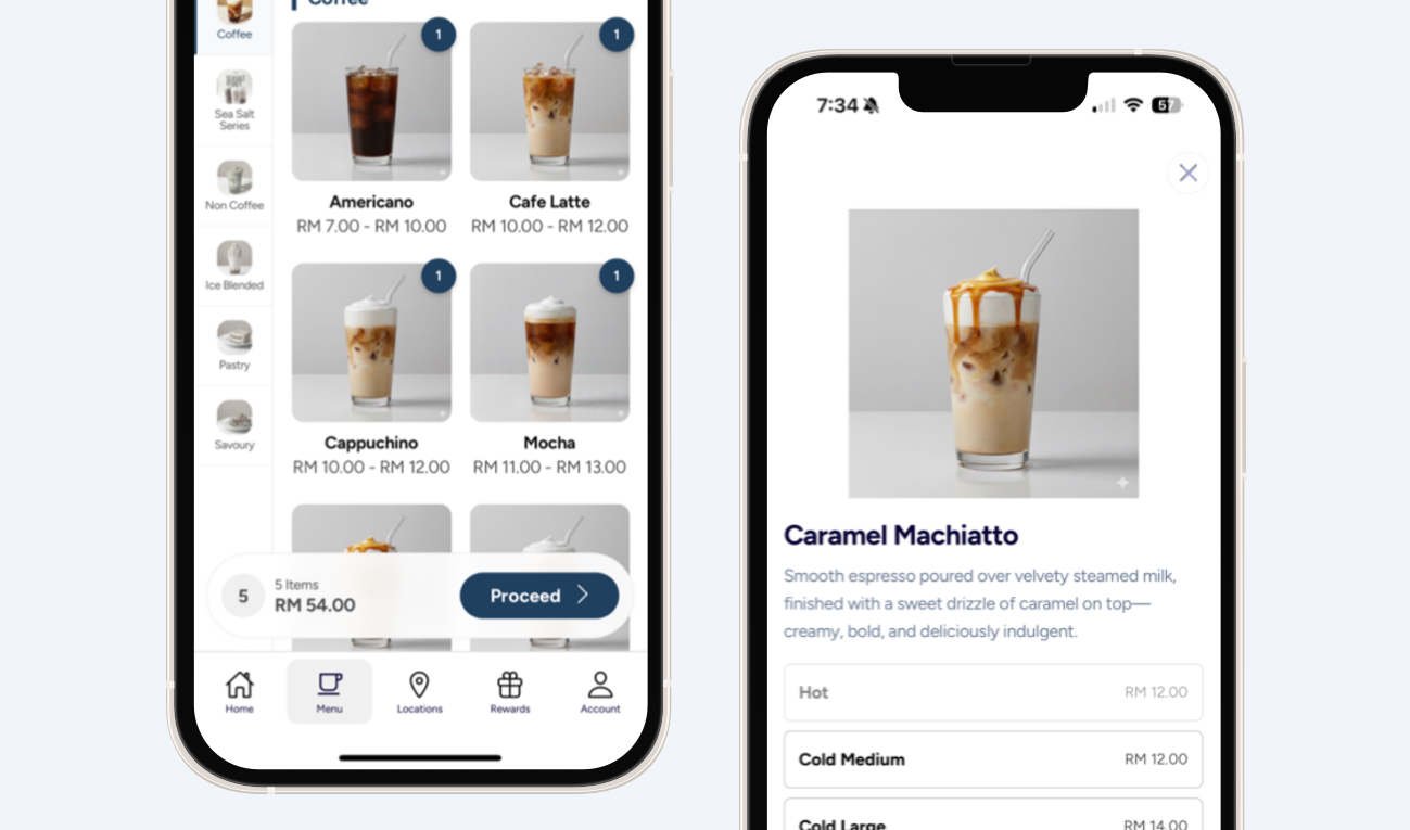 Customer Ordering App